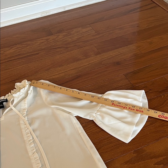 Karl Lagerfeld White Ruffle Blouse - Picture 5 of 8